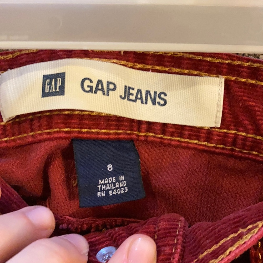 FREE* Red corduroy GAP skirt - Picture 3 of 5
